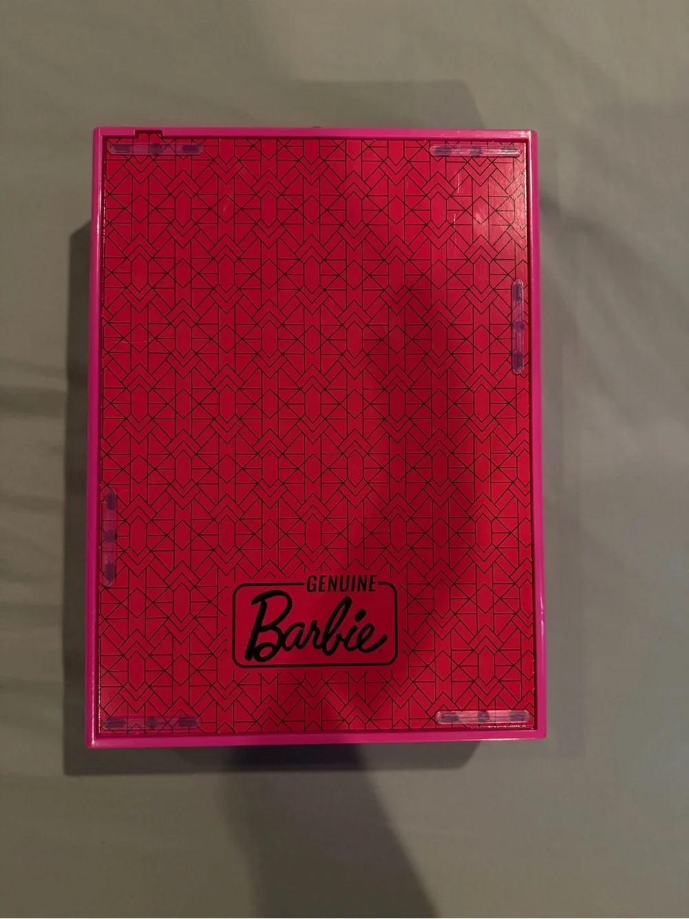 Barbie Purple and Pink Doll Closet Storage Cabinet